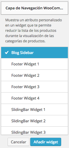 Añadir widget con filtro de búsqueda por colores en WooCommerce